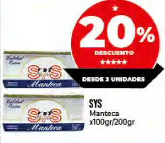 Supermayorista Vital Sys Manteca x 100/200 gr oferta
