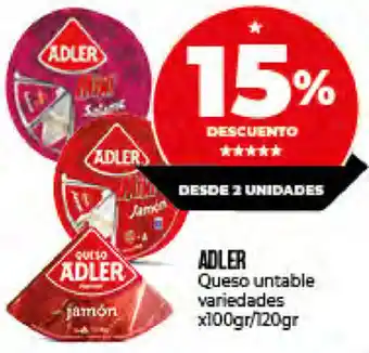Supermayorista Vital Adler Queso Untable Variedades x 100/120 gr oferta