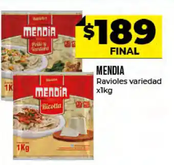 Supermayorista Vital Mendia Ravioles Variedad x 1kg oferta