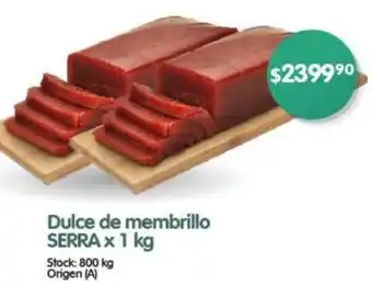 Supermercados Buenos Días Dulce de membrillo SERRA X 1kg oferta