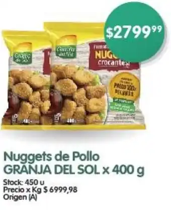 Supermercados Buenos Días Nuggets de Pollo GRANJA DEL SOL x 400g oferta