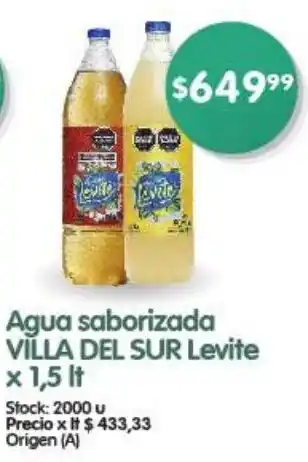Supermercados Buenos Días Agua saborizada VILLA DEL SUR Levite x 1,5 lt oferta