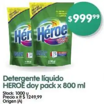 Supermercados Buenos Días Detergente líquido HEROĚ doy pack x 800ml oferta
