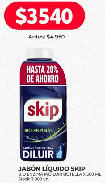 Supermercados Tadicor JABÓN LÍQUIDO SKIP 500ml oferta