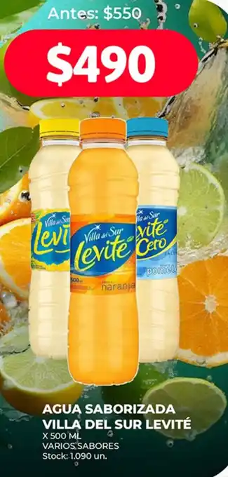 Supermercados Tadicor AGUA SABORIZADA VILLA DEL SUR LEVITÉ X 500ML oferta