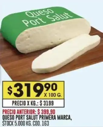 Coto QUESO PORT SALUT PRIMERA MARCA X 100G oferta