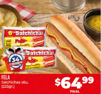 Supermayorista Vital Fela Salchichas x 6u oferta