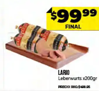 Supermayorista Vital Lario Leberwurts x 200gr oferta