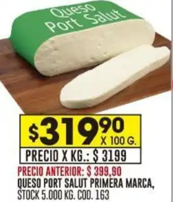 Coto QUESO PORT SALUT PRIMERA MARCA X 100G oferta