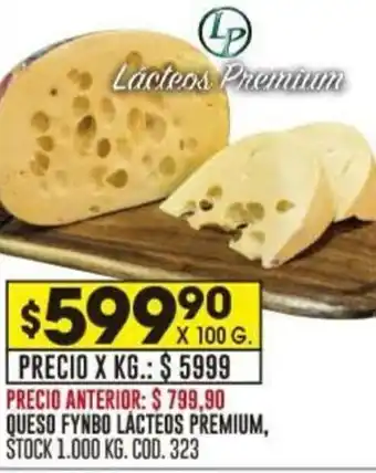 Coto QUESO FYNBO LÁCTEOS PREMIUM X 100G oferta