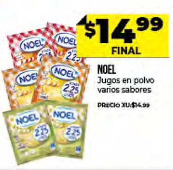 Supermayorista Vital Noel Jugos en Polvo Varios Sabores oferta