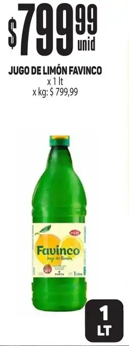 Makro JUGO DE LIMÓN FAVINCO x 1lt oferta