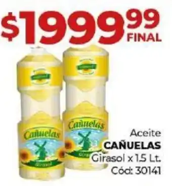Diarco Aceite CAÑUELAS Girasol x 1.5 Lt oferta