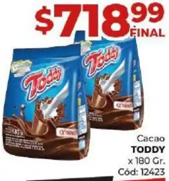 Diarco Cacao TODDY x 180gr oferta