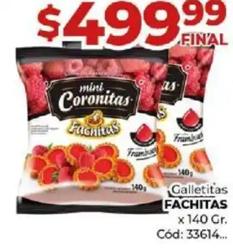 Diarco Galletitas FACHITAS x 140gr oferta