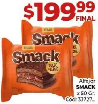 Diarco Alfajor SMACK x 50gr oferta