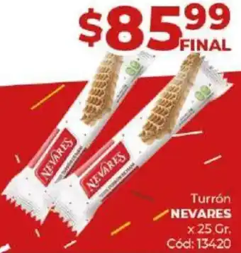 Diarco Turrón NEVARES x 25gr oferta