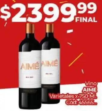 Diarco Vino AIME Varietales x 750ml oferta