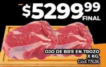 Diarco OJO DE BIFE EN TROZO X KG oferta