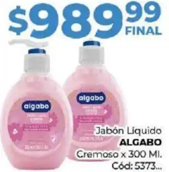 Diarco Jabón Líquido ALGABO Cremoso x 300ML oferta