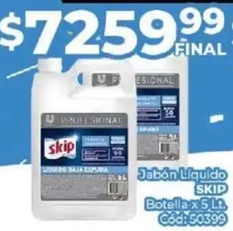 Diarco Jabón Líquido SKIP Botella x 5lt oferta