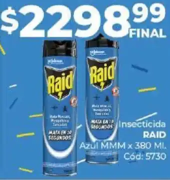 Diarco Insecticida RAID Azul MMM x 380ml oferta