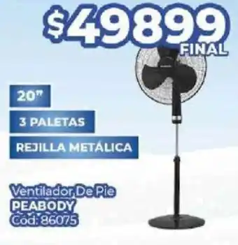 Diarco Ventilador De Pie PEABODY 20" oferta