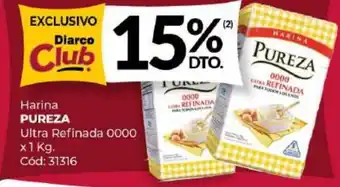 Diarco Harina PUREZA Ultra Refinada 0000 x 1kg oferta