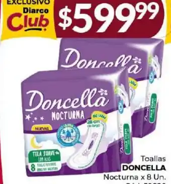 Diarco Toallas DONCELLA Nocturna x 8un oferta