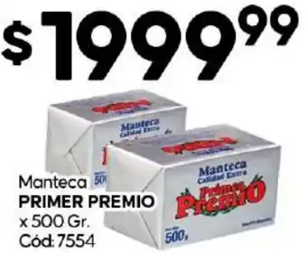 Diarco Manteca PRIMER PREMIO x 500gr oferta