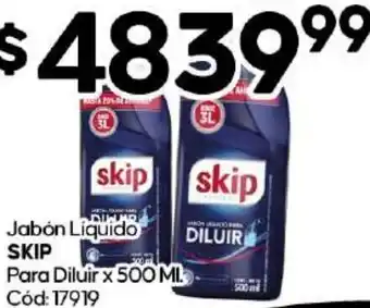Diarco Jabón Liquido SKIP Para Diluir x 500ml oferta
