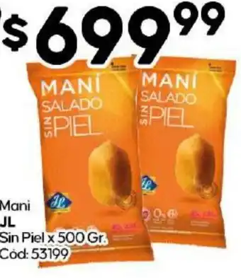 Diarco Mani JL Sin Piel x 500gr oferta