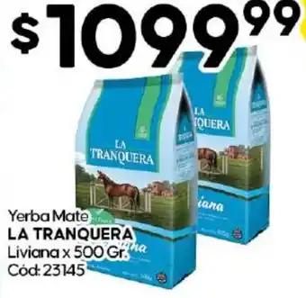 Diarco Yerba Mate LA TRANQUERA Liviana x 500gr oferta
