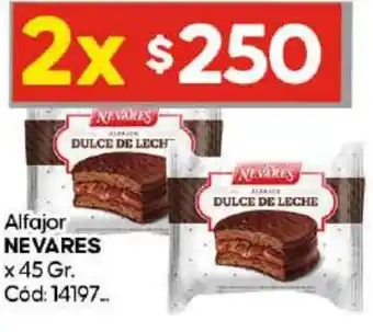 Diarco Alfajor NEVARES x 45gr oferta