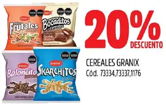 Supermercados Yaguar CEREALES GRANIX oferta