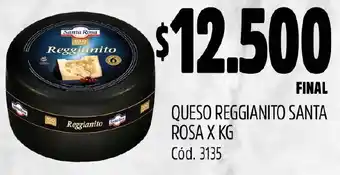 Supermercados Yaguar QUESO REGGIANITO SANTA ROSA X KG oferta