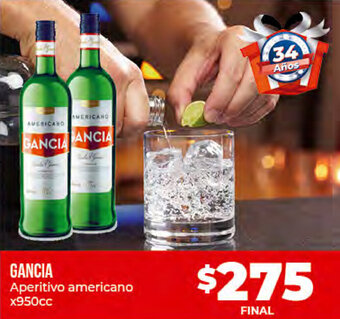 Supermayorista Vital Gancia Aperitivo Americano x 950cc oferta
