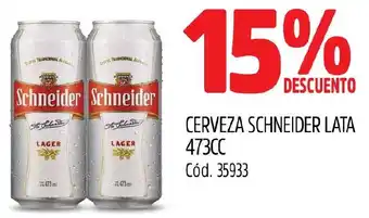 Supermercados Yaguar CERVEZA SCHNEIDER LATA 473CC oferta