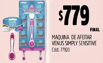Supermercados Yaguar MAQUINA DE AFEITAR VENUS SIMPLY SENSITIVE oferta
