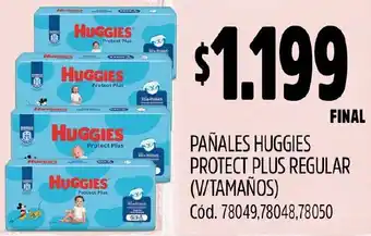 Supermercados Yaguar PAÑALES HUGGIES PROTECT PLUS REGULAR oferta