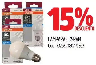Supermercados Yaguar LAMPARAS OSRAM oferta