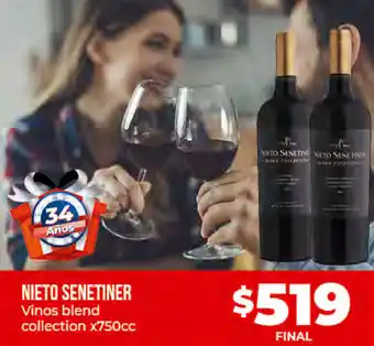 Supermayorista Vital Nieto Senetiner Vinos Blend Collection x 750cc oferta