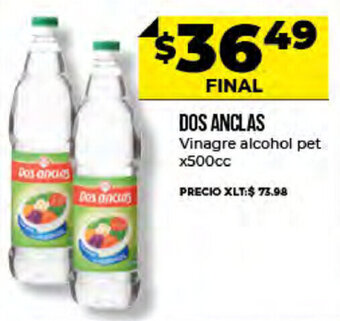 Supermayorista Vital Dos Anclas Vinagre Alcohol pet x 500cc oferta