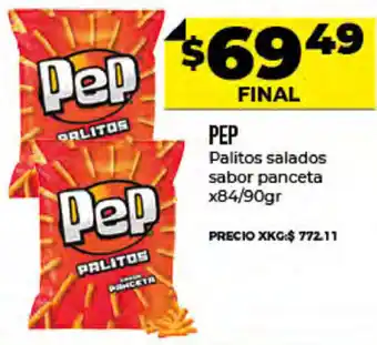 Supermayorista Vital Pep Palitos Salados Sabor Panceta x 84/90 gr oferta