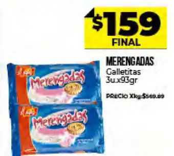Supermayorista Vital Merengadas Galletitas 3u x 93gr oferta