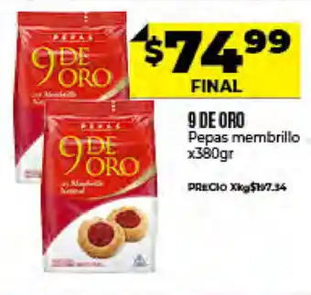 Supermayorista Vital 9 De Oro Pepas Membrillo x 380gr oferta