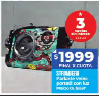 Supermayorista Vital Stromberg Parlante veins portatil con luz oferta