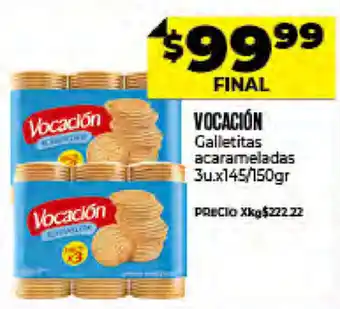 Supermayorista Vital Vocación Galletitas Acarameladas 3u x 145/150gr oferta