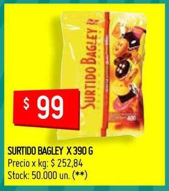 Walmart Surtido Bagley x 390g oferta