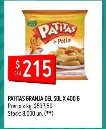 Granja Del Sol Patitas x 400g